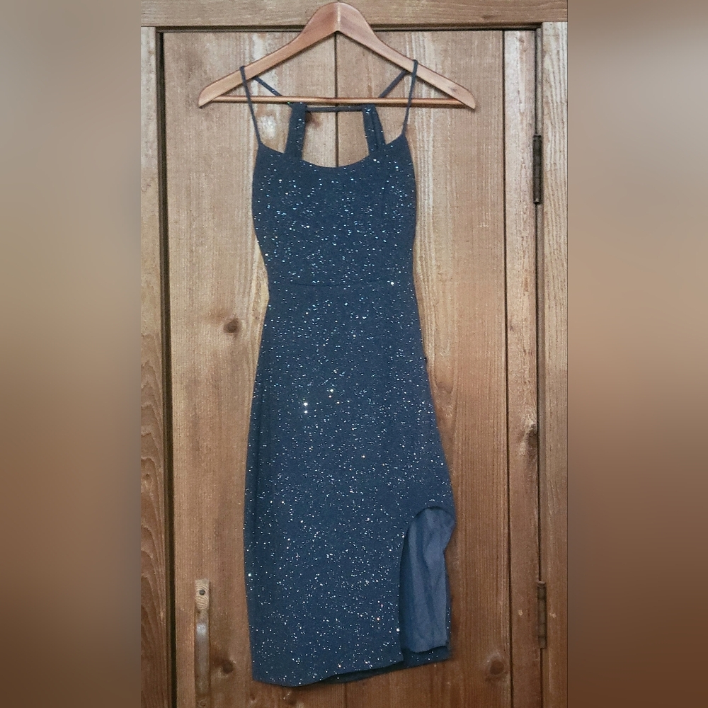 Sparkle Charcoal Prom or Party Dress